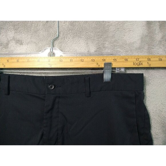 Nike Golf Pants Mens 33x35 Black Dri Fit Flat Front Straight Leg Performance - Picture 3 of 10